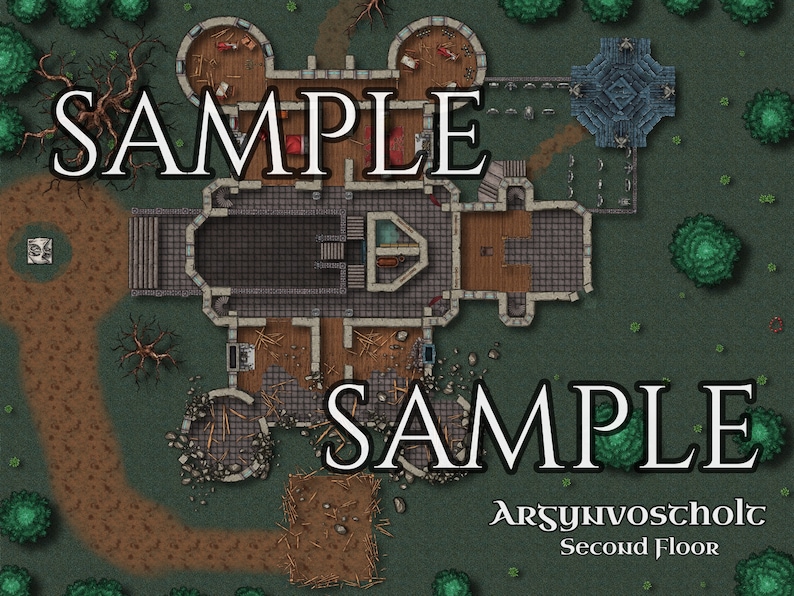 Curse of Strahd | Custom Battle Maps | Immediately Start | Complete set | Digital Download | TTRPG | DND image 2