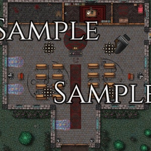 Aangepaste gevechtskaarten | Hoog detail | Digitale download | TTRPG | Niet storen