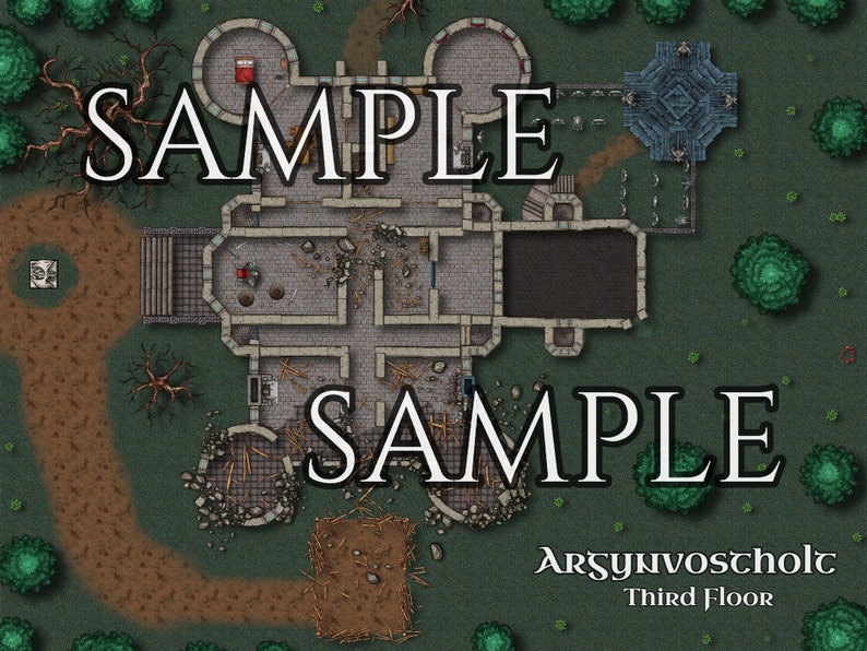 Curse of Strahd | Custom Battle Maps | Immediately Start | Complete set | Digital Download | TTRPG | DND image 3