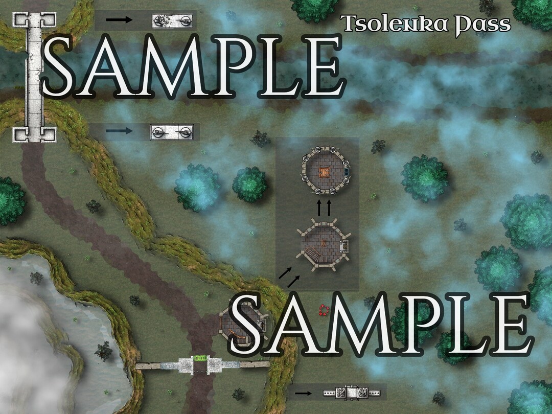 Curse of Strahd Custom Battle Maps Immediately Start Digital Download ...