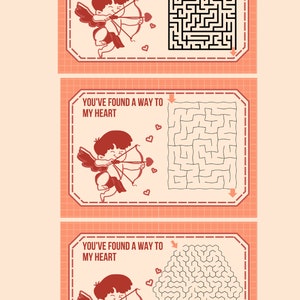 Printable Valentines: Elementary, Mazes