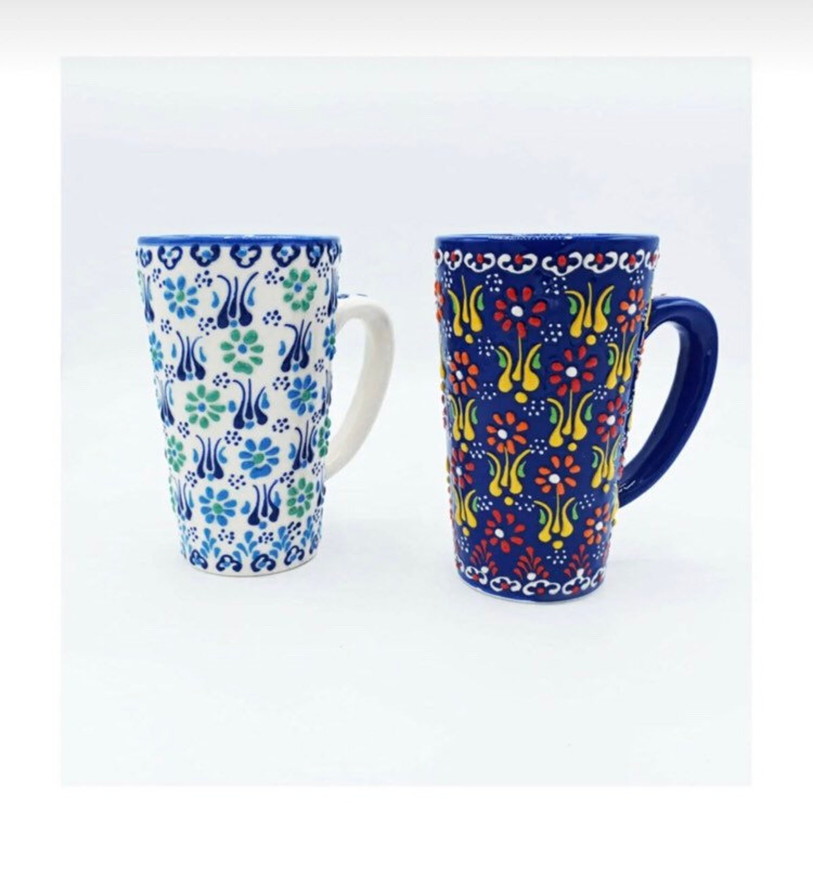 Doppel-Becher-Anzug Keramik-Becher Becher Kaffeetasse | Etsy