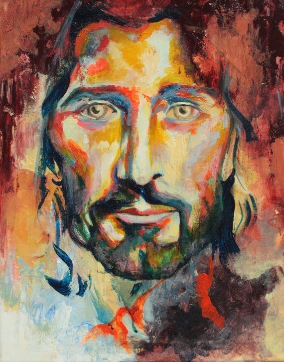 Print of Jesus Painting Etsy