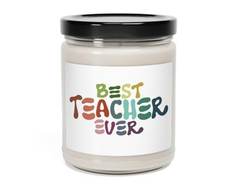 Best Teacher Ever Scented Soy Candles, 9oz