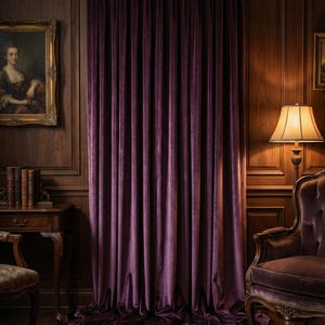 Bagaille CURTAIN ★ CANVAS PLUM il_300x300.7503951321_s2tq.jpg