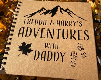 Adventures with daddy scrapbook, photo album, keepsake, memory book, gift for daddy/dad/ father