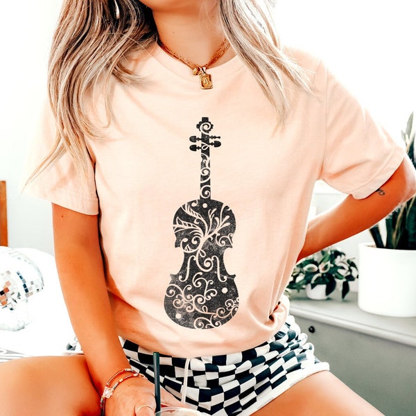 Regular Fit Short Sleeve Shirt - Violins