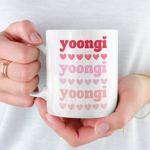BTS Suga Coffee Mug, Yoongi Mug, Gift for Bts Fan, BTS Merch, Suga Mug, Suga Fan Gift, Kpop Fan Gift, BTS Mug, Bts Yoongi Mug