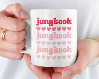 BTS Jungkook Coffee Mug: JK Bts Merch, Kpop Fan Gift