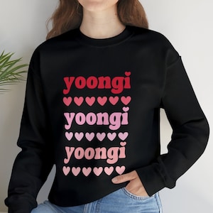 BTS Suga Sweatshirt, Min Yoongi Shirt, Gift for Bts, Bts Merch, Kpop Gift, Suga Merch, Agust D Fan Gift, Bts Army Shirt, BTS Sweatshirt