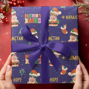 Carta da regalo Bts Merry Christmas, Mini Babbo Natale Bts, Carta da regalo Bts, Merchandising Bts, Regalo Kpop, Regalo di Natale Bts, Carta da regalo Bts