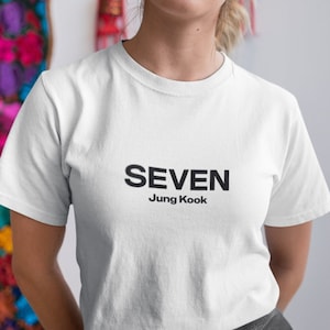 BTS Jungkook Seven T-shirt, JK T-shirt, Jungkook T-shirt
