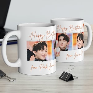 Bts Jimin Coffee Mug, Bts Happy Birthday Mug, Bts Fan Gift, Bts Merch, Jimin Fan Gift, Kpop Bday Gift, Bts Mug, Jimin Birthday Mug