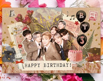 BTS Opened 2016 Season Greeting |bts Card |bts Party Decor |bts