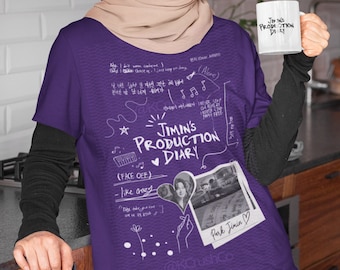 Jimin Production Diary Shirt, Jimin Shirt, Gift for BTS Fan, BTS Merch, Jimin Merch, Kpop Fan Gift, Bts Shirt, Jimin Tshirt, Bts Jimin Shirt