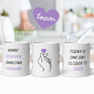 Bts Army Mug, Closer to 2025 Mug, Bts Coffee Mug, Gift for BTS Fan, BTS Merch, Korean Mug, Kpop Fan Gift, Apobangpo, Bts Mug (11 oz - 15 oz)