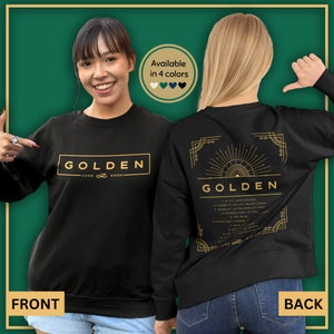Jungkook Golden Sweatshirt, Jungkook Shirt, JK Golden, Bts Merch, Kpop Fan, Jungkook Merch, Jungkook Fan Gift,JK Seven Shirt, BTS Sweatshirt