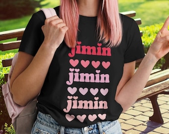 ジミンシャツ、BTSシャツ、ジミンTシャツ、Kポップシャツ、ファン