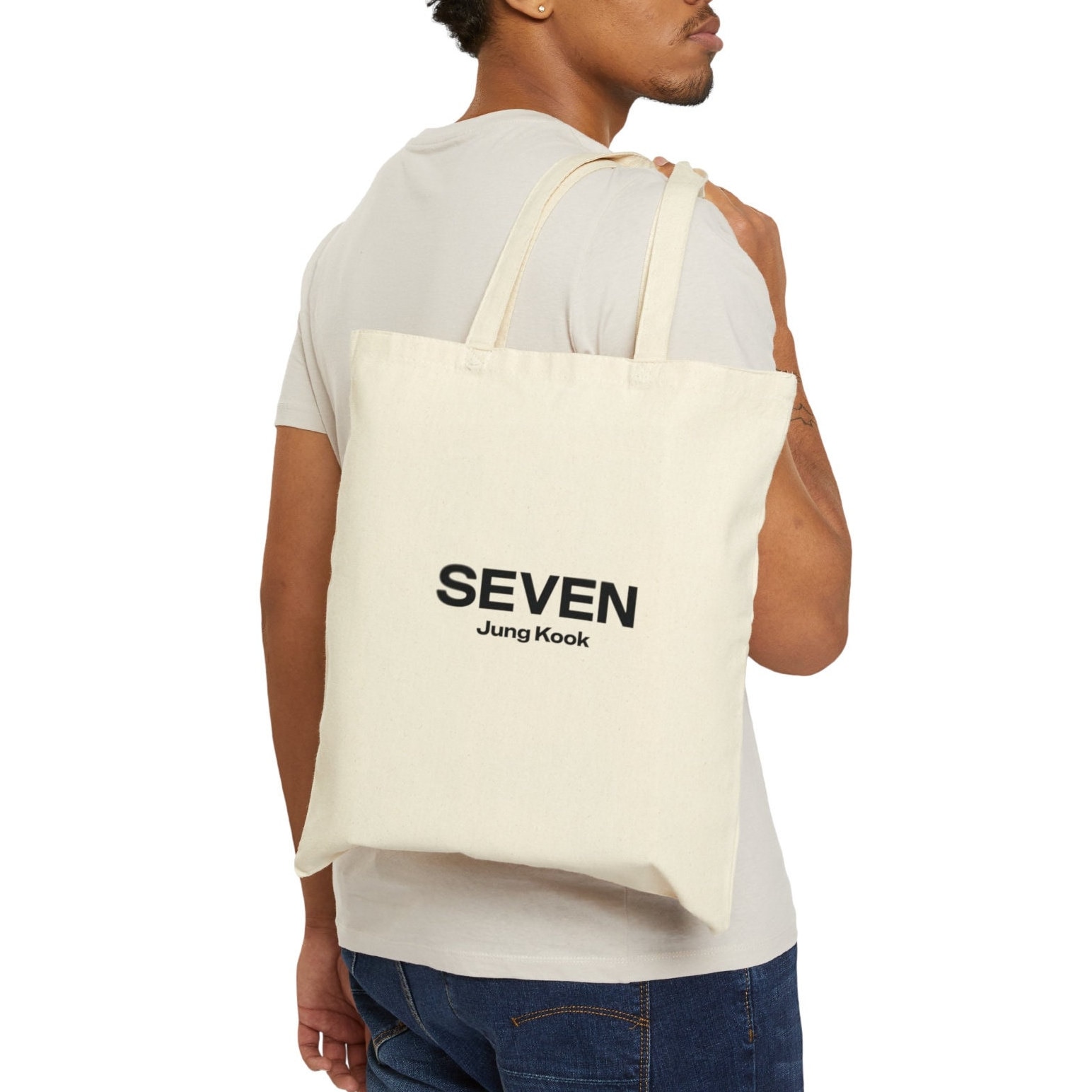 Jungkook Seven Tote Bag: BTS Merch, Kpop Fan Gift, JK Bag - Etsy