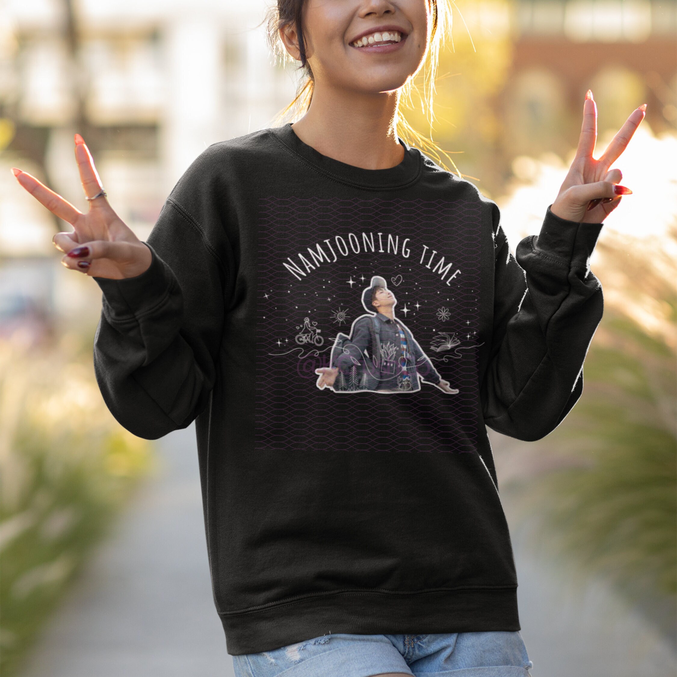 ナムジュン スウェットシャツ：BTS RM ファングッズ - Etsy 日本