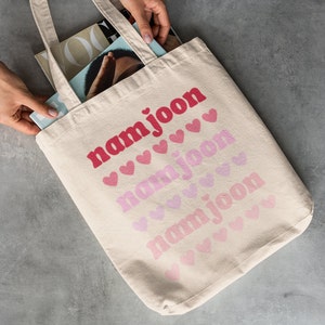 Namjoon Tote Bag, Bts Namjoon Bag, Bts Fan Gift, Bts Merch, RM Merch, RM Lovers, Namjooning, Namjoon Fan Gift, Kpop Fan Gift, BTS Tote Bag