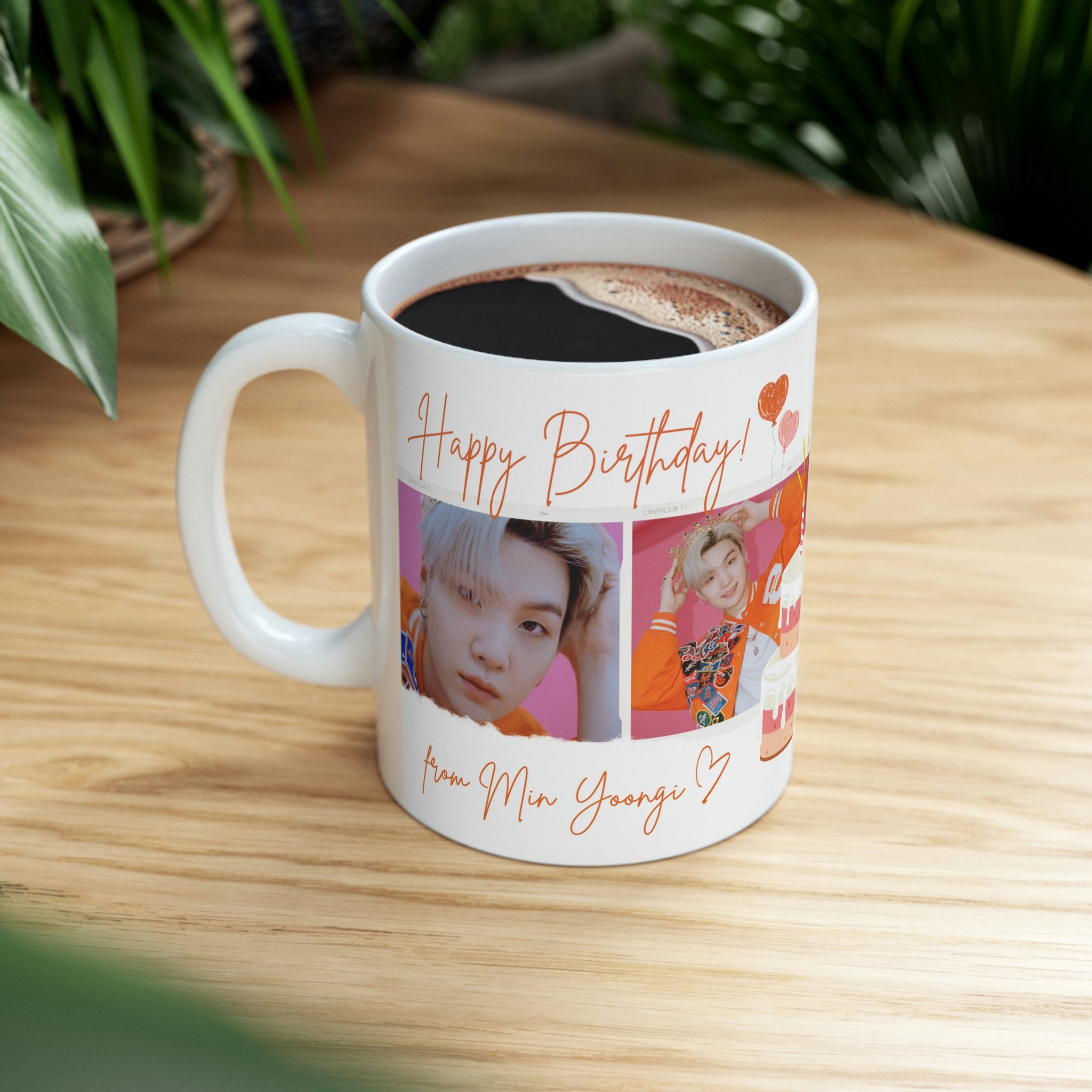 BTS シュガ バースデーマグカップ：BTSファングッズ、Kポップの誕生日