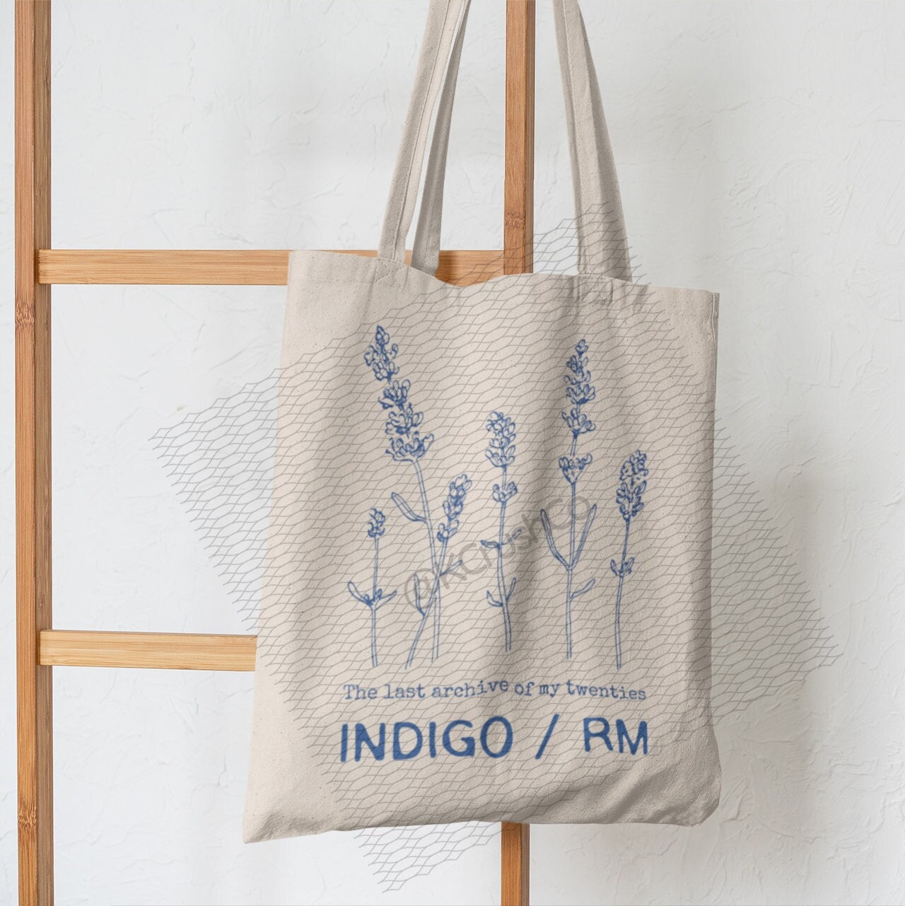 Indigo RM Tote Bag: the Last Archive of My Twenties, Kpop Fan Gift
