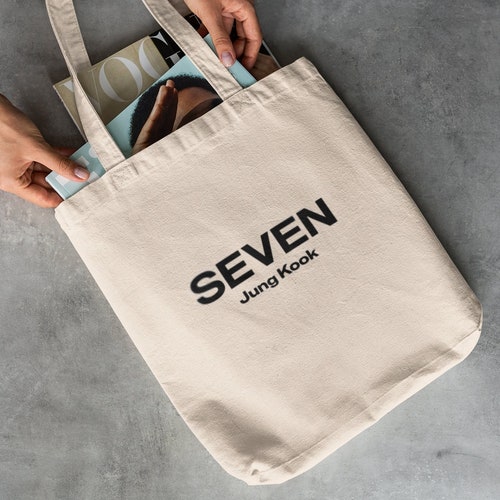 Jungkook Seven Tote Bag: BTS Merch, Kpop Fan Gift, JK Bag - Etsy