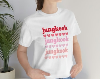 BTS ジョングク Tシャツ：BTSグッズ、K-POPファンギフト、ジョングク