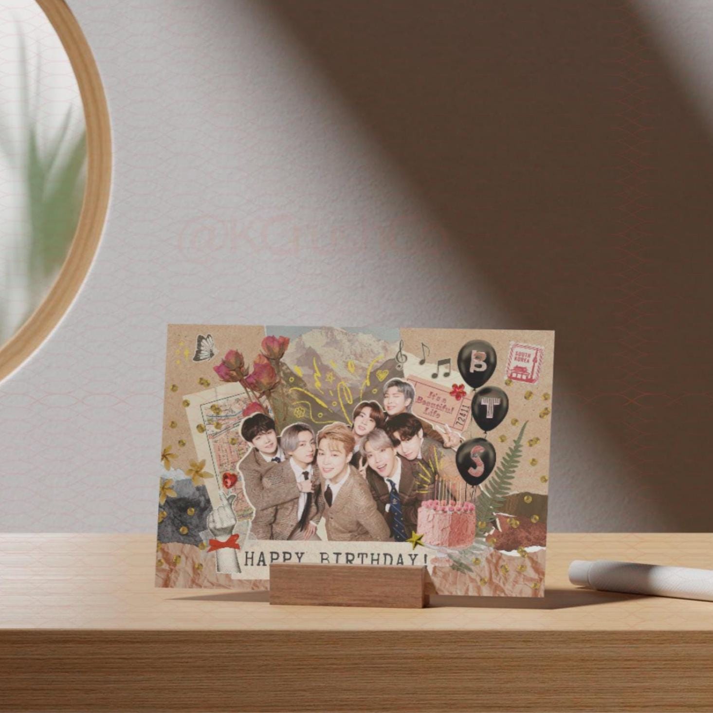 Bts Birthday Postcard: Kpop Bday Gift, Bts Fan Merch, (4x6) - Etsy