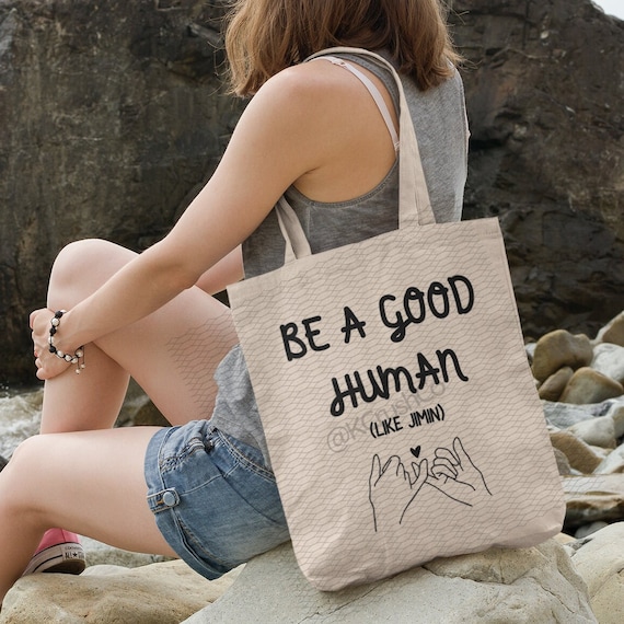 ジミン BTS トートバッグ：Be a Good Human、BTS グッズ、K-POP ファン