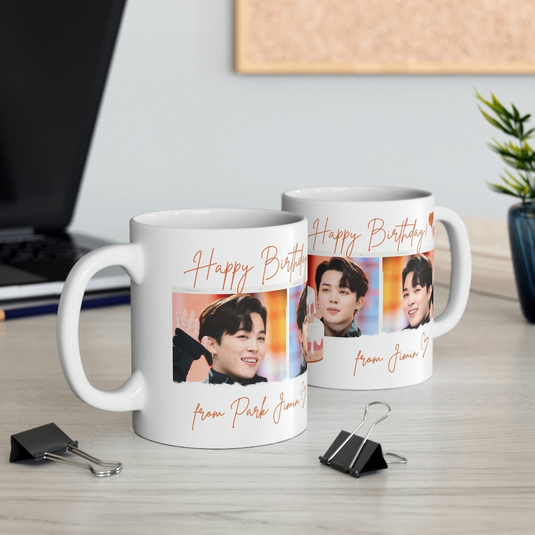 BTS ジミン バースデーマグカップ：BTS ファングッズ、Kポップ