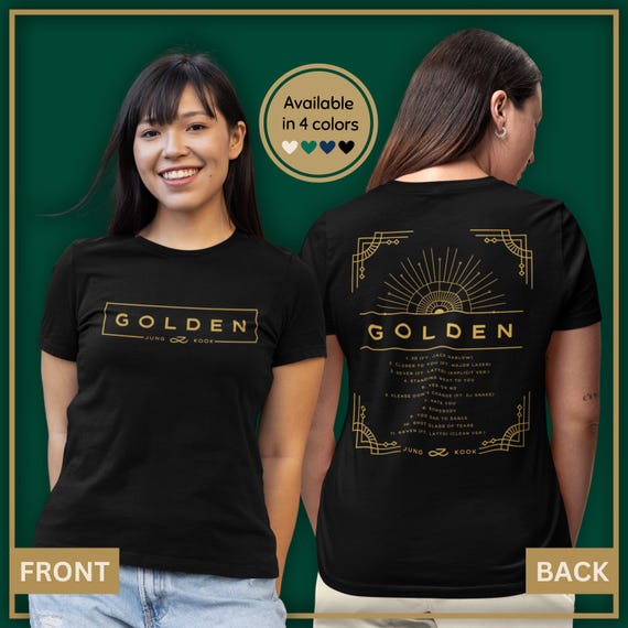 Jungkook Golden Album T-shirt: BTS Merch, Kpop Fan Gift, JK Shirt