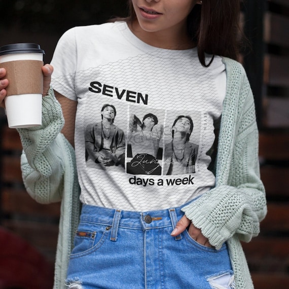 jungkook SEVEN SHIRT シャツ BTS JUNGKOOK SEVEN DEBUT SINGLE T-SHIRT – IDOLS FASHION