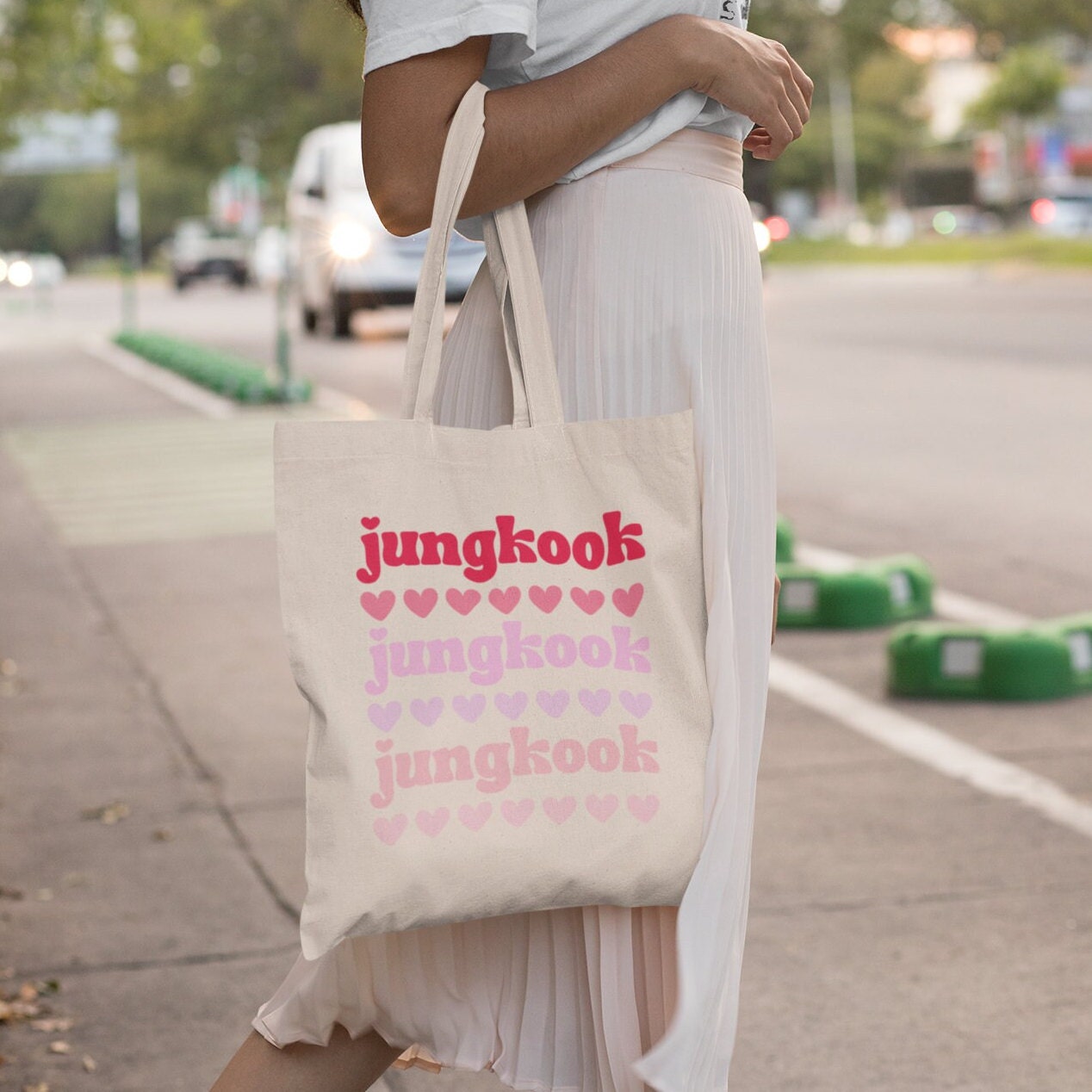 BTS Jungkook Tote Bag: Bts Merch, Kpop Fan Gift - Etsy