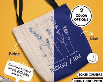 Indigo RM Tote Bag: the Last Archive of My Twenties, Kpop Fan Gift