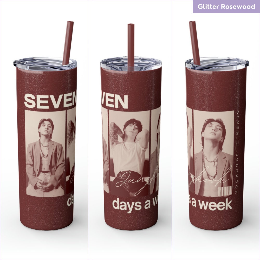 Jungkook Skinny Tumbler With Straw, JK Seven Tumbler,bts Tumbler,bts Jungkook Tumbler, Bts Merch, Jungkook Seven Days a Week Tumbler 20 Oz - Etsy Jungkook Skinny Tumbler With Straw, JK Seven Tumbler,bts Tumbler,bts Jungkook Tumbler, Bts Merch, Jungkook Seven Days a Week Tumbler 20 Oz - Etsy