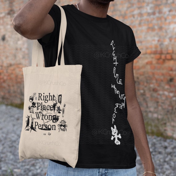 Bts Rm Tote Bag, RM Right Place Wrong Person Tote Bag