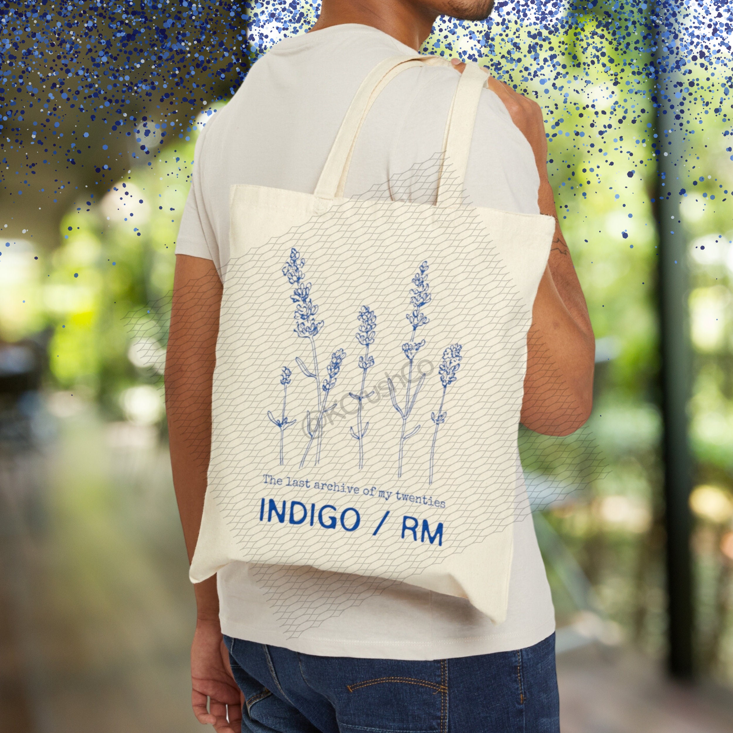 Indigo RM Tote Bag: the Last Archive of My Twenties, Kpop Fan Gift