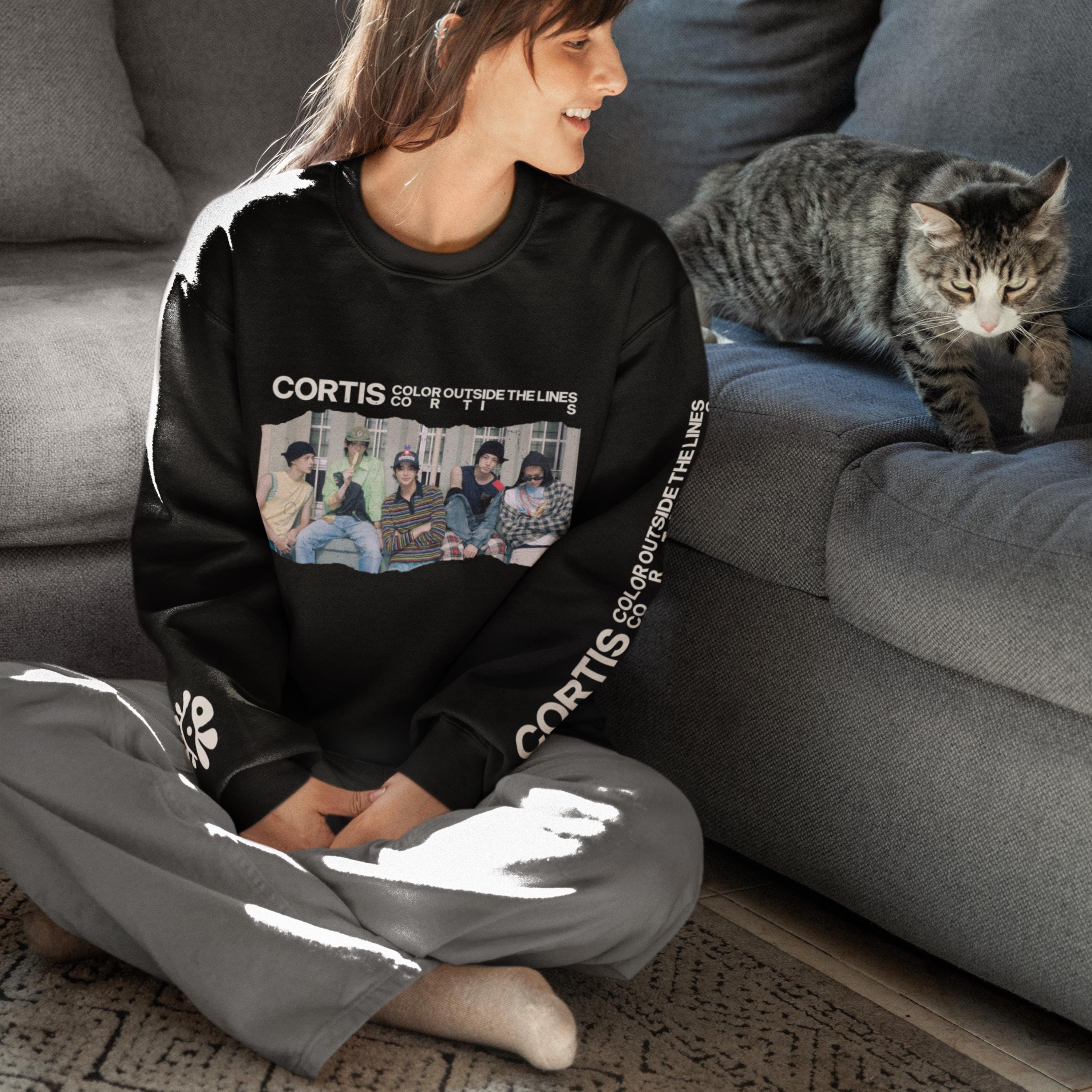 CORTIS Colour Outside the Lines-sweater, hoodie, hoodie met volledige ritssluiting: Kpop Band Cortis Fan Merch - België
