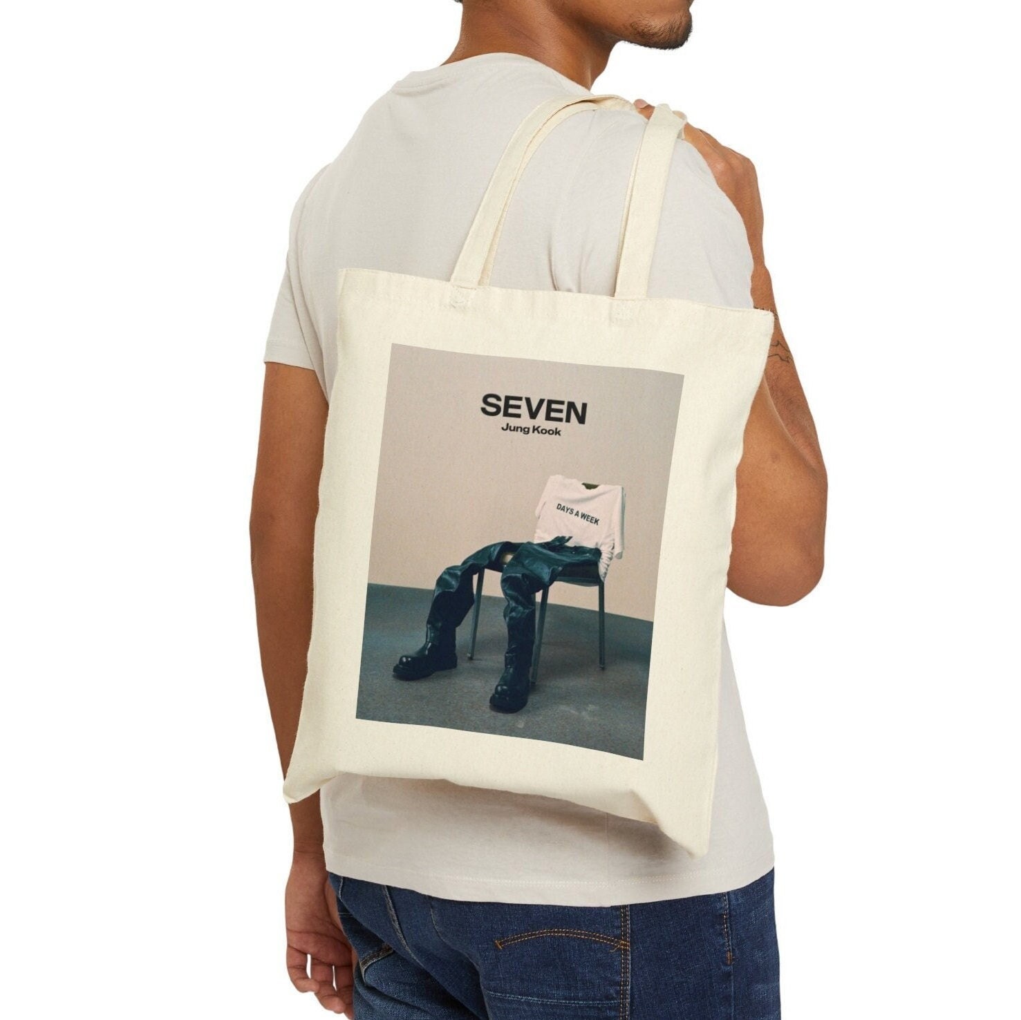 Jungkook Seven Tote Bag: Bts Merch, Kpop Fan Gift, JK Bag - Etsy