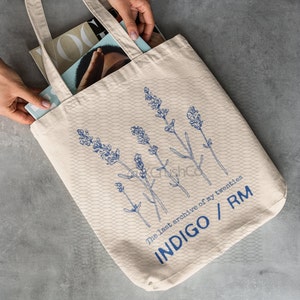 Indigo RM Tote Bag, The Last Archive of My Twenties Tote Bag, Bts Fan Gift, Bts Merch, Kim Namjoon Bag, Kpop Bag, Bts Bag, Namjoon Tote Bag