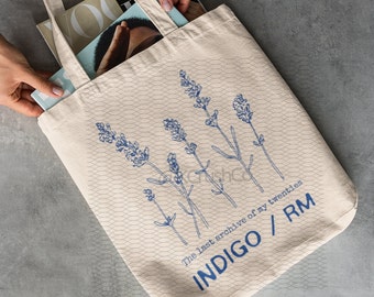 Indigo RM Einkaufstasche, The Last Archive of My Twenties Einkaufstasche, Bts Fan Geschenk, Bts Merch, Kim Namjoon Tasche, Kpop Tasche, Bts Tasche, Namjoon Einkaufstasche