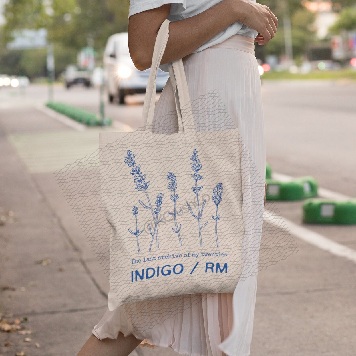 Indigo RM Tote Bag: the Last Archive of My Twenties, Kpop Fan Gift