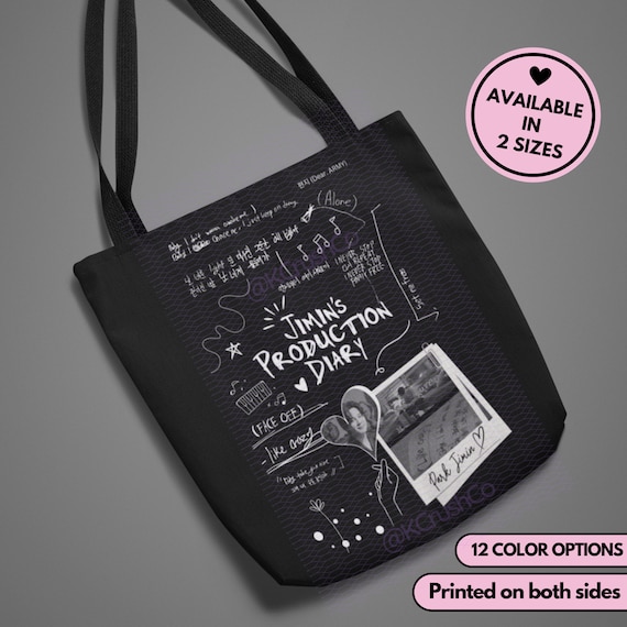 Jimin Production Diary Tote Bag Jimin Tote Bag Gift for BTS BTS