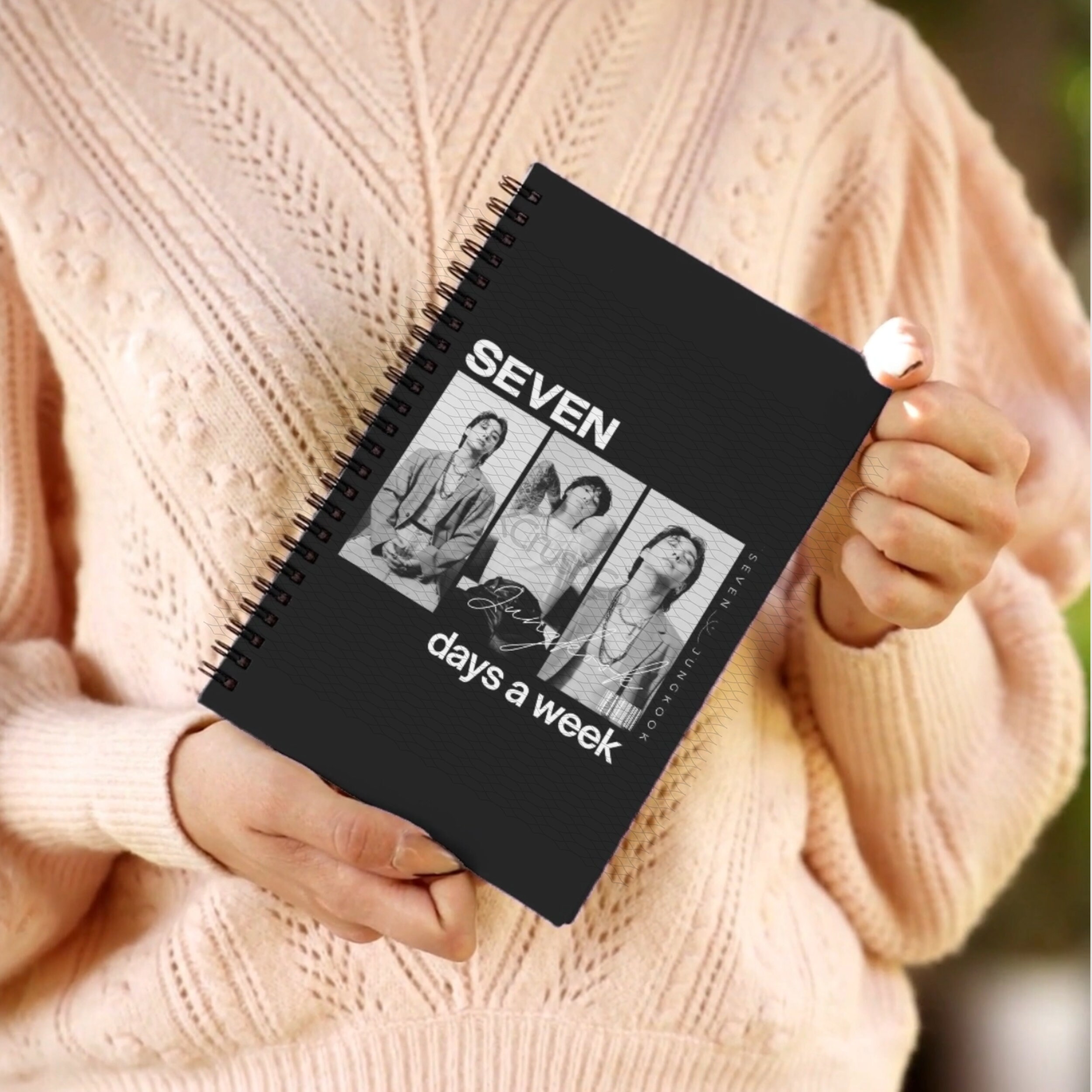 Bts Jungkook Notebook, JK Seven Spiral Notebook, Bts