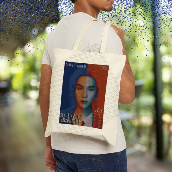 Suga Bts Tote Bag: Agust D, D-day Tour, Bts Merch, Kpop Fan Gift