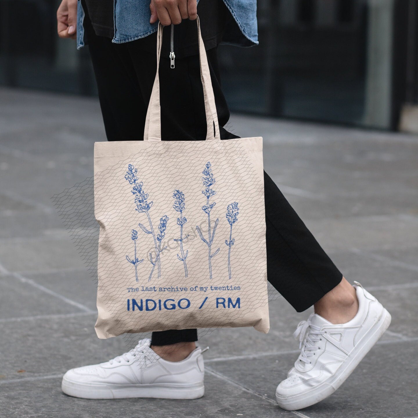 Indigo RM Tote Bag: the Last Archive of My Twenties, Kpop Fan Gift