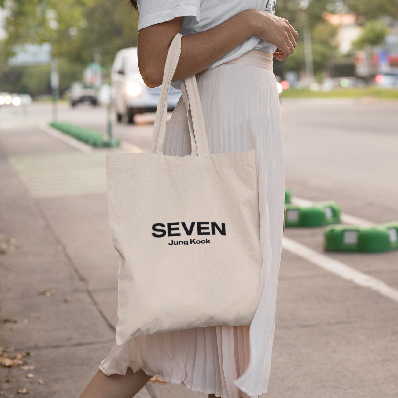 Jungkook Seven Tote Bag: BTS Merch, Kpop Fan Gift, JK Bag - Etsy