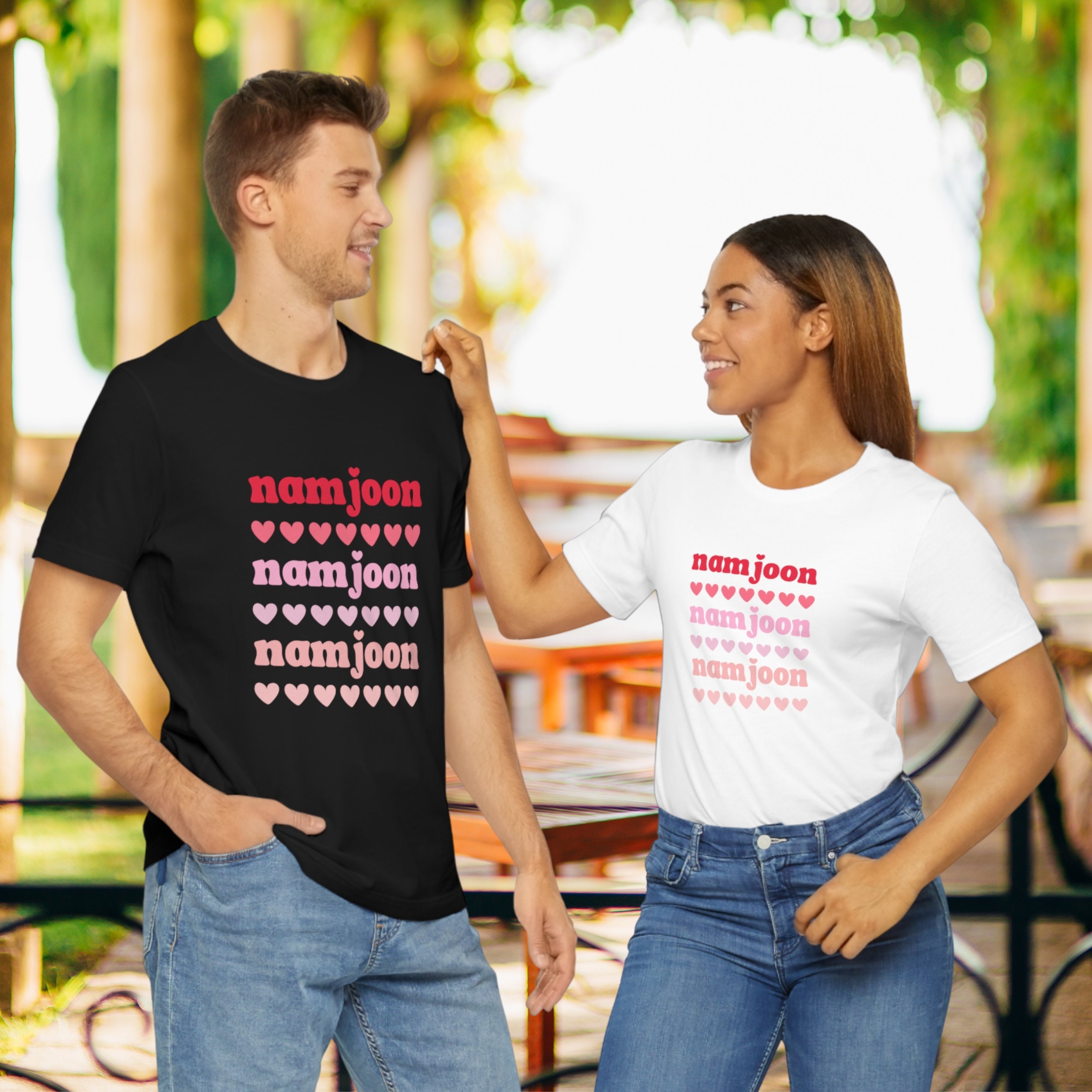 BTS RM Tシャツ：BTSグッズ、K-POPファンギフト、ナムジュンシャツ